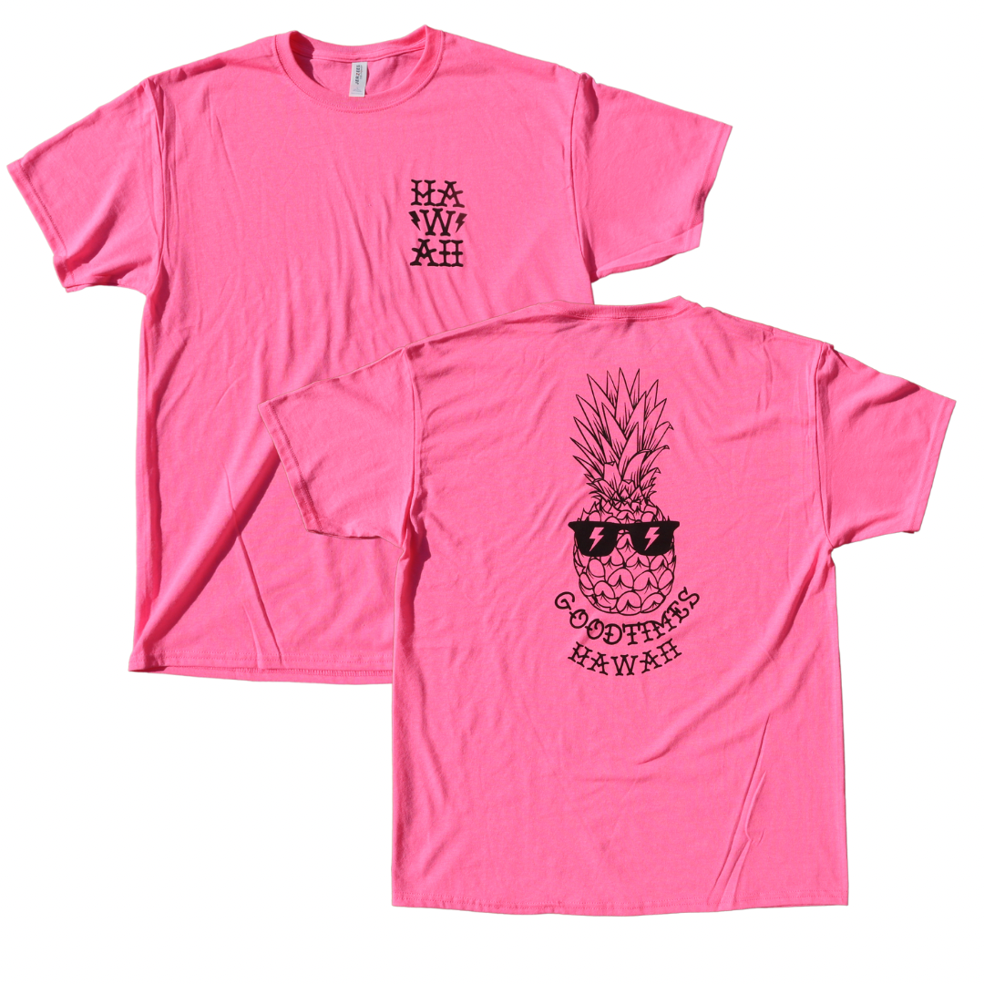 Hawaiian6 黄緑 ピンク Tシャツ Hawaiian6 黄緑 ピンク Tシャツ - メルカリ