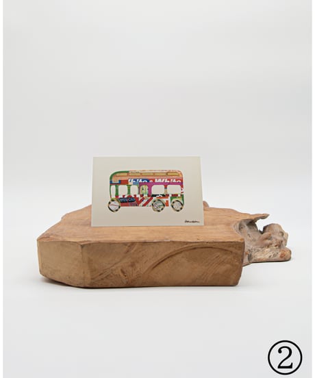 Let's Goのコラージュポストカード2