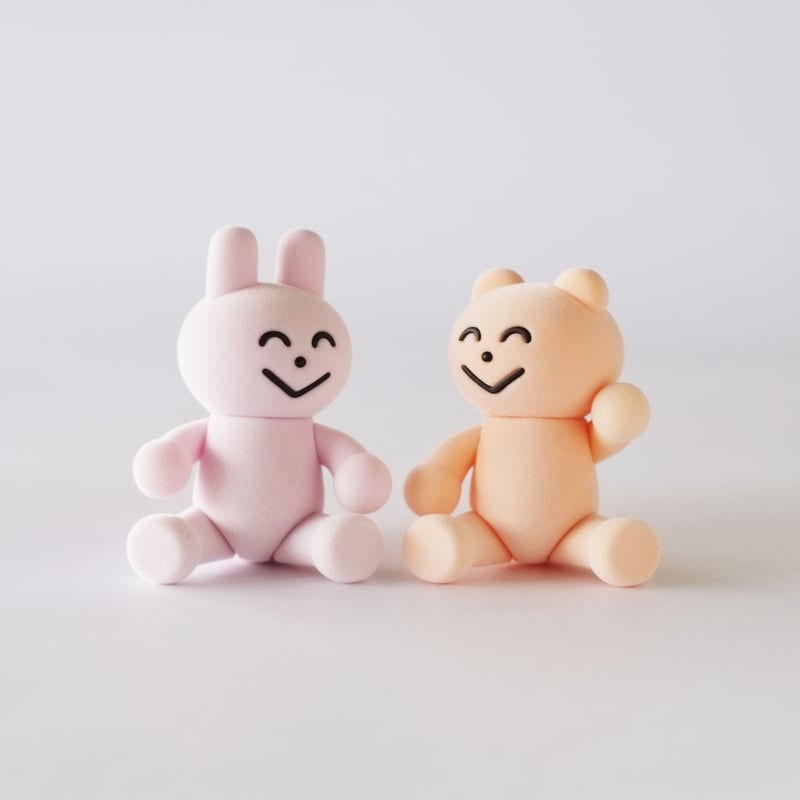 ウサギとクマのぬいぐるみセット foxy illustrations' ウサギとクマのぬいぐるみセット - メルカリ