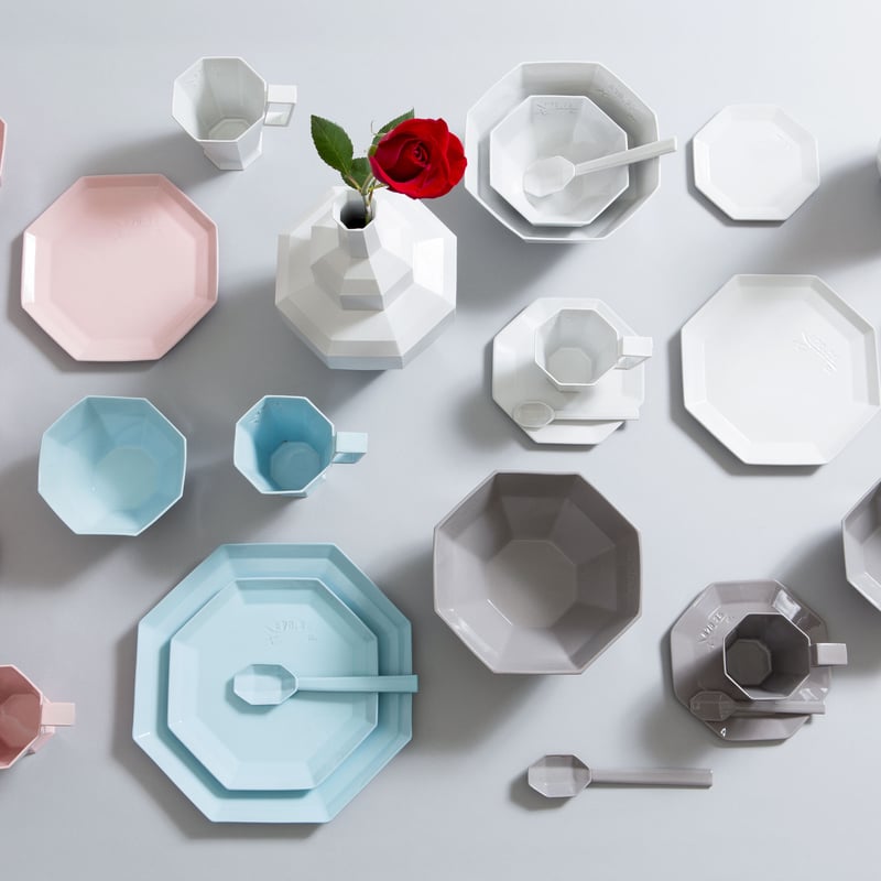 Plate SS | HOHOHOZA KANAZAWA 白地に金縁の食器セットkowa fine