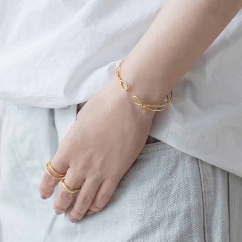 SSB112 : ツインラインバングル / Twin line Bangle | Pisceans