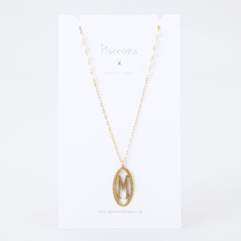 NAN008：イニシャルネックレス / Initials Necklace | Pisceans