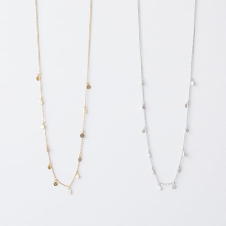 RSN098：ドットプレートネックレス / Dot plate Necklace