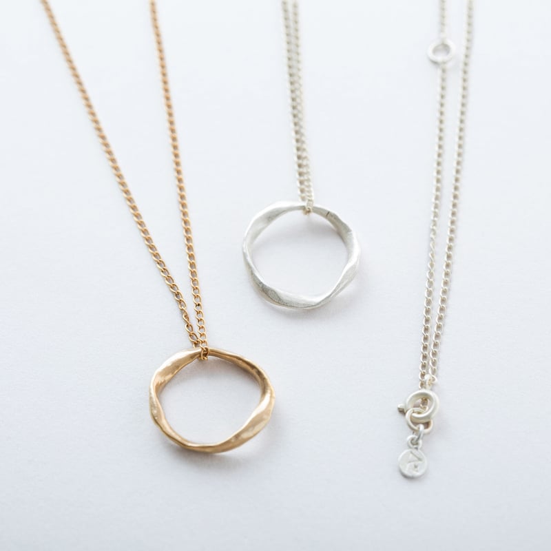 NAN069：メビウスリングネックレス / Mobius Ring Necklace | P...