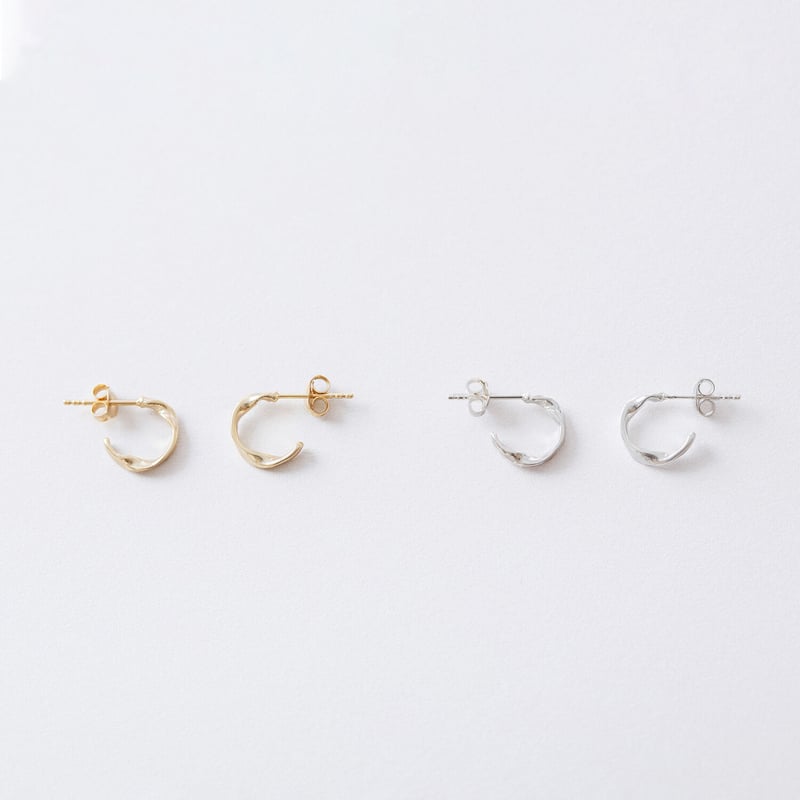 SSP814:ツイストフープピアス / Twist hoop Pierce (SV925)...