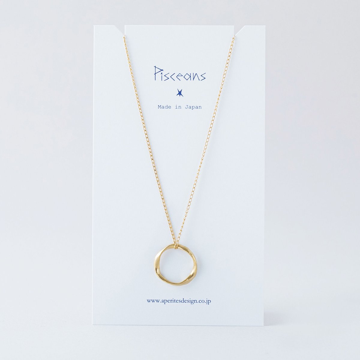 NAN069：メビウスリングネックレス / Mobius Ring Necklace