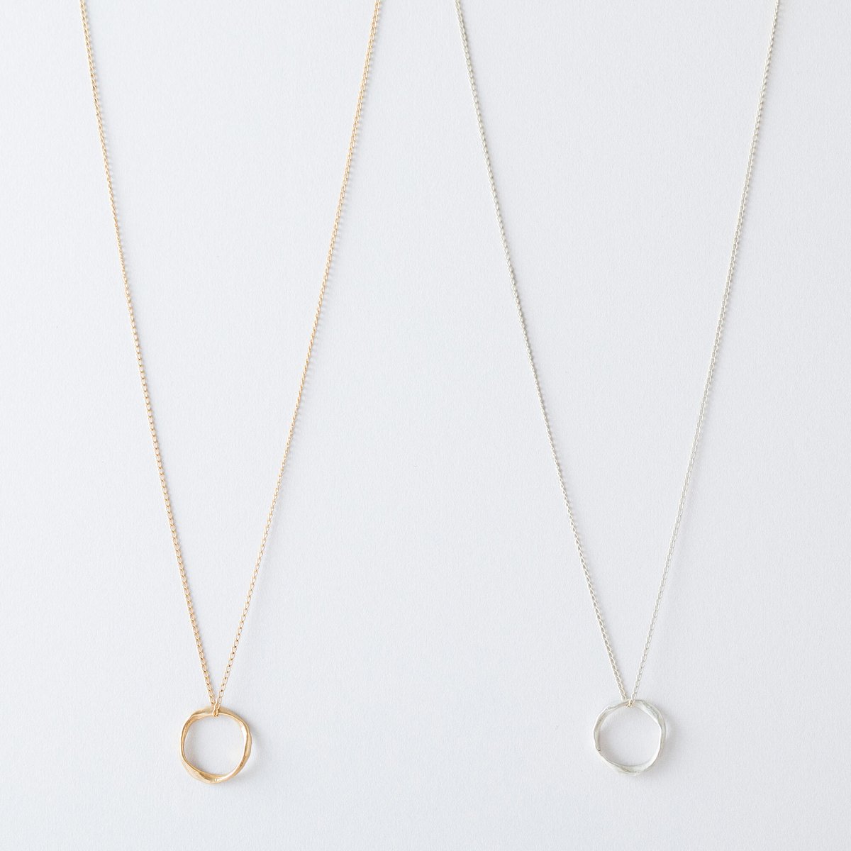 NAN069：メビウスリングネックレス / Mobius Ring Necklace