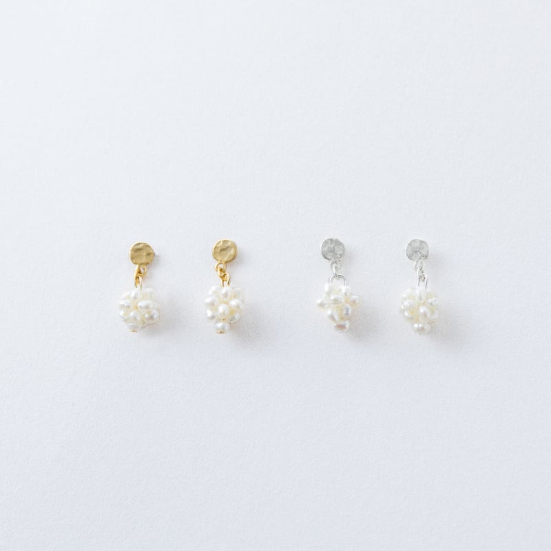 お値下げしました PEAQ ノンホールピアス パール シルバー お値下げしました PEAQ ノンホールピアス パール シルバー