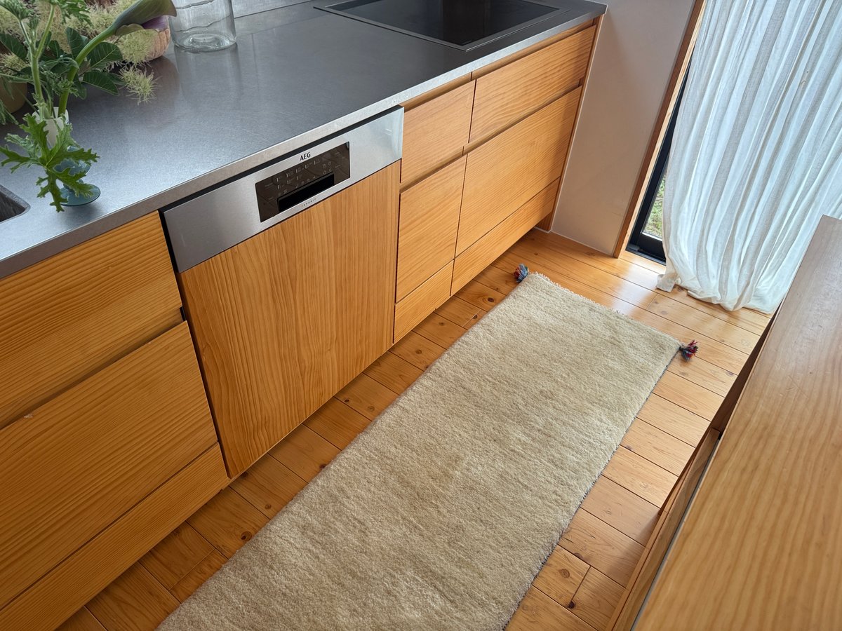 No.33】極厚ランナーサイズギャッベ｜201cm×57cm｜羊そのままの“白”を