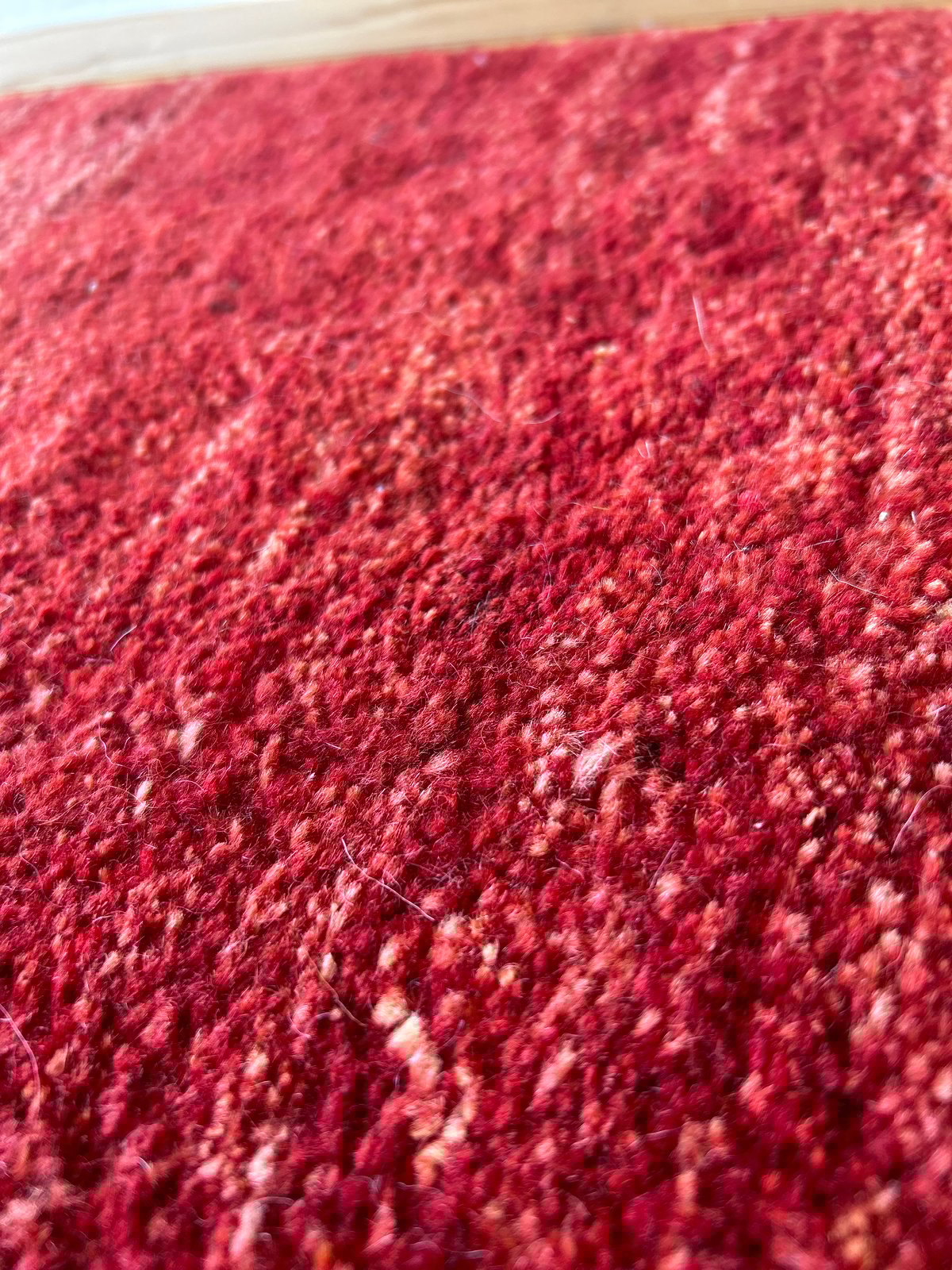 秋の連休中キャンペーン】ギャッベ ランナー中 148×54 茜色 フクロウ