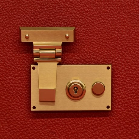 005. 横引き錠 Art. 3/K / brass satin