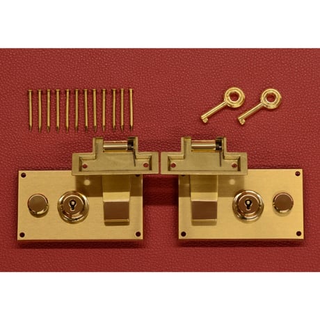 005. 横引き錠 Art. 3/K / brass satin