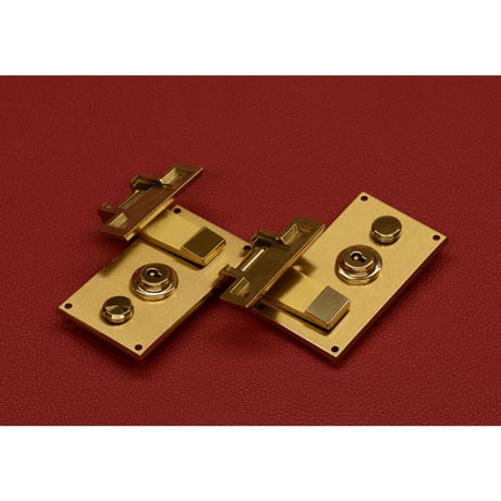 005. 横引き錠 Art. 3/K / brass satin