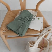 【即納】ruban short pants : cream mint