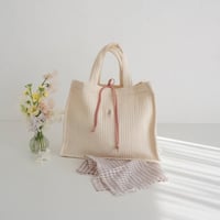 【order】Midi / Nubi Square Tote  : cream