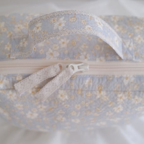 【即納】vanity case : clear sky flower