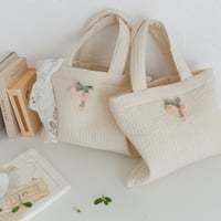 【 即納 】cherry bag ： cream