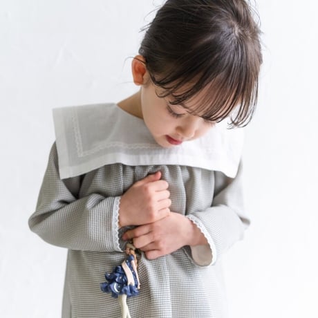 collar dress : gingham check