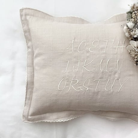 【del 4】× june littlecloset collaboration Night night cushion : white