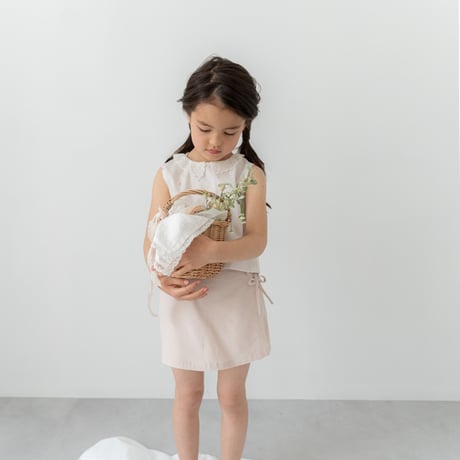 【即納】ruban short pants : cream pink corduroy