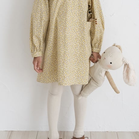 【即納】frill big collar dress ： charme citron yellow