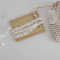 【即納】1ｍ～10ｍ：scalloped lace : offwhite