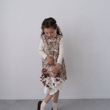【reserve】ruban dress : mocha blossom
