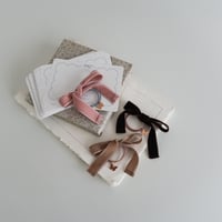 【即納】velvet ribbon hair tie ：3color