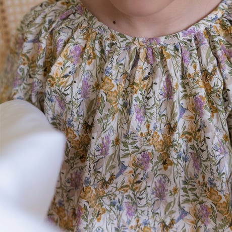 【 order】2way macaron blouse：miel flower