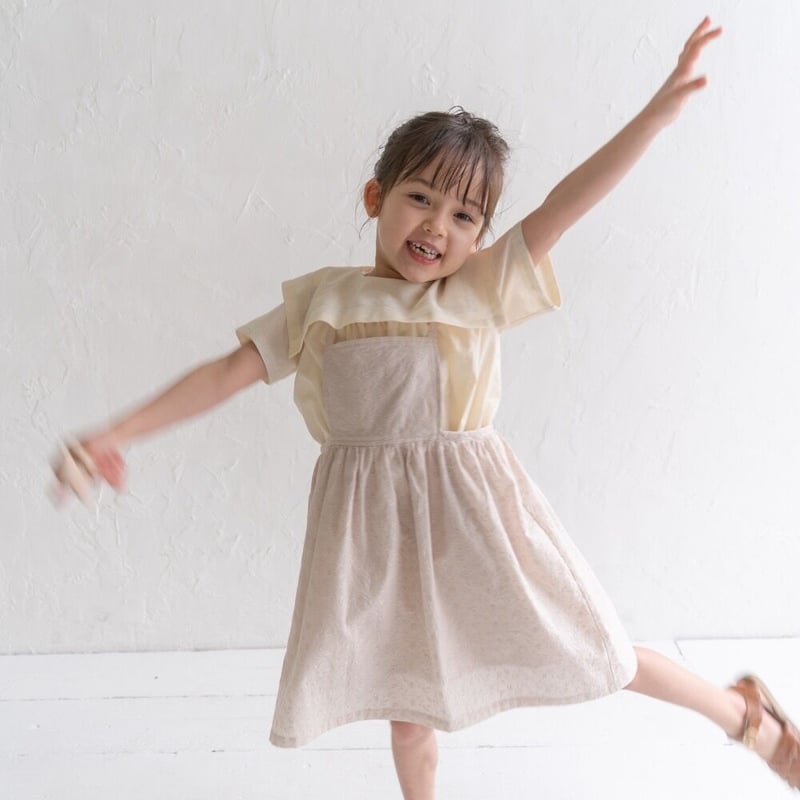 apron dress : smoky pink lace | K du ciel