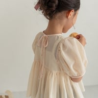 【order】lily puff blouse / dusty pink