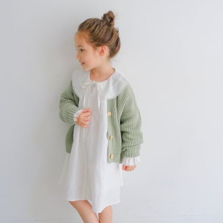 10-11 AW 〈09〉/ frilly collar onepiece : off-white
