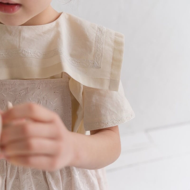 apron dress : smoky pink lace | K du ciel