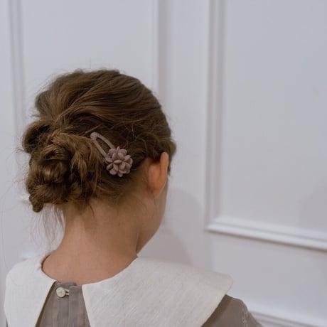 【即納】flower hairpin : cream / smoke pink / smoke blue