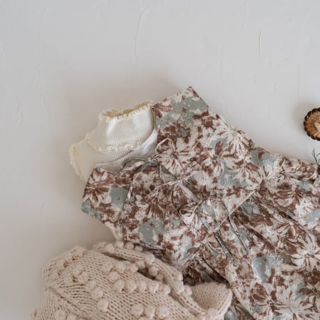 【reserve】ruban dress : mocha blossom