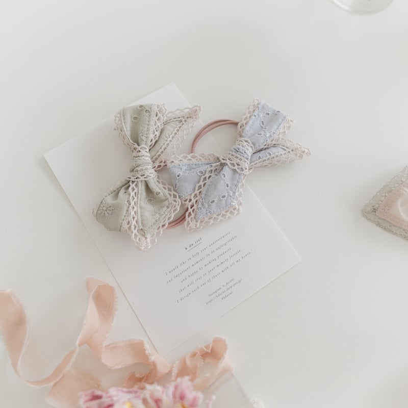 即納】ribbon hair tie | K du ciel