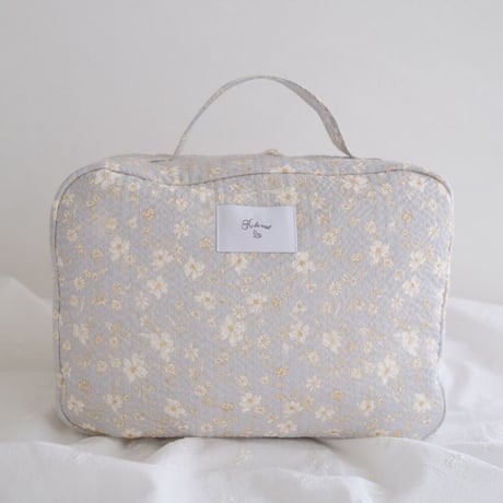【即納】vanity case : clear sky flower