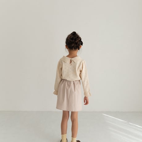 【order】 pocket skirt : cream pink