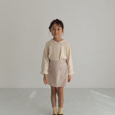 【order】 pocket skirt : cream pink