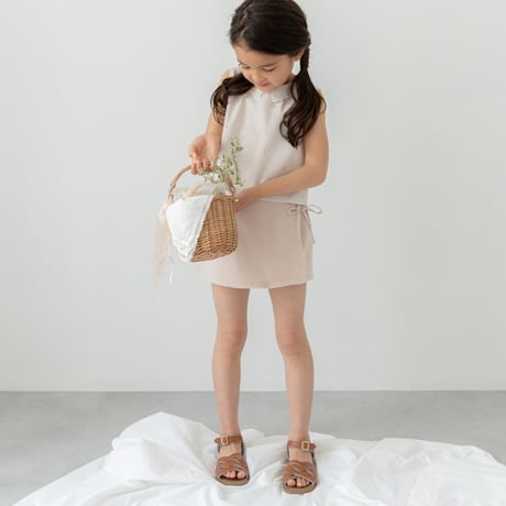 【即納】ruban short pants : cream pink corduroy