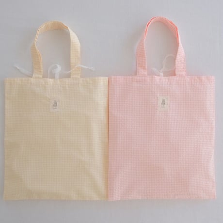 sub bag : lemon yellow gingham check