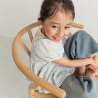 【reserve】lily puff blouse / blue gingham check