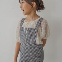 【order】 ciel salopette skirt : black gingham check