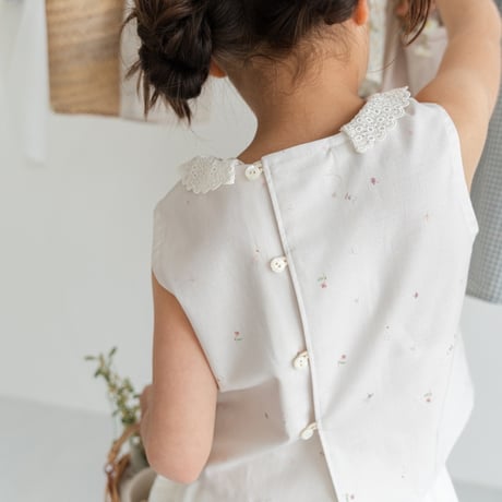 【order】lace collar blouse : 2color