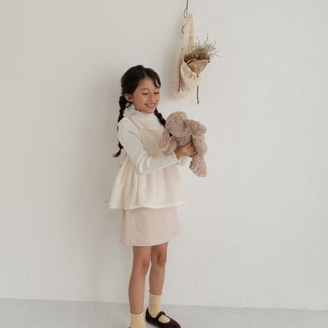 【order】 pocket skirt : cream pink