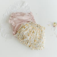 【即納】pumpkin  pants : buttercream yellow flower / cream pink
