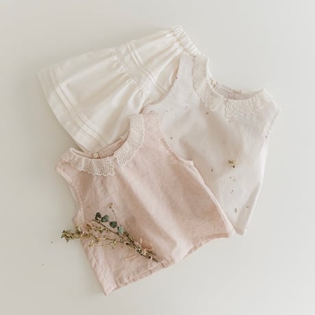 【order】lace collar blouse : 2color