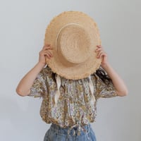 【 order】2way macaron blouse：miel flower