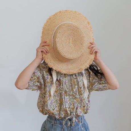 【 order】2way macaron blouse：miel flower
