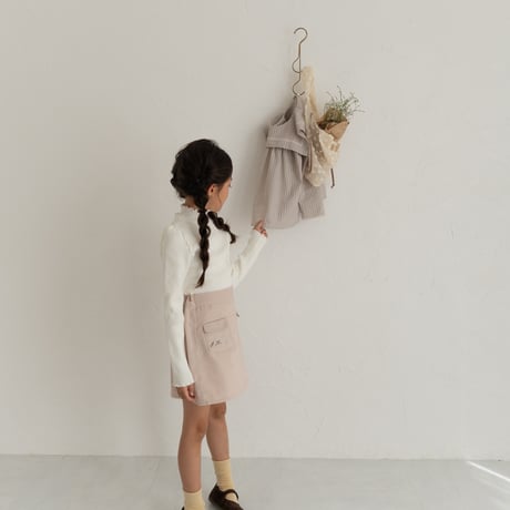 【order】 pocket skirt : cream pink